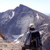 Daniel Fuchs near the summit of Mchenrys with Cheifshead in the background, July 2005