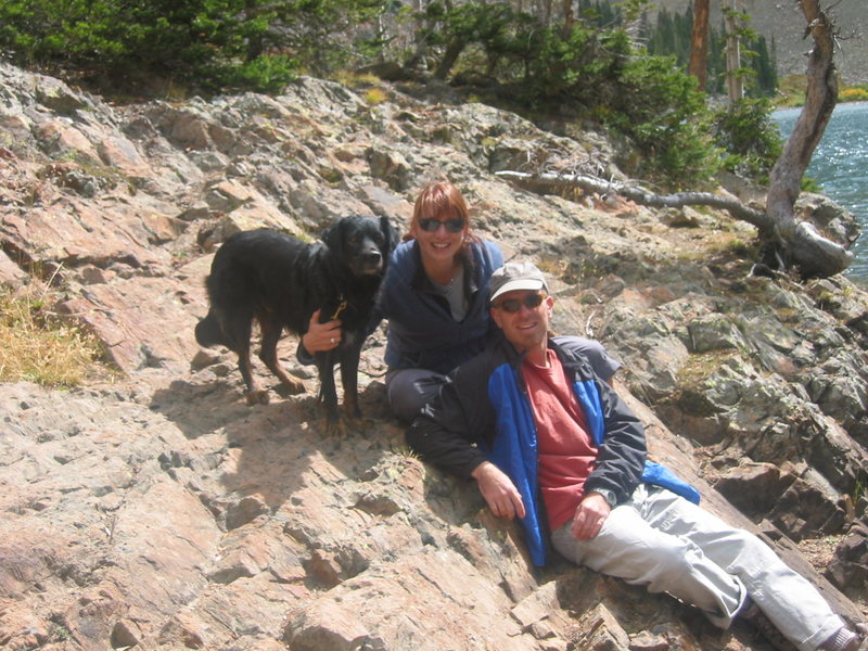 Lunch at Lake Agnes.