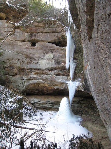 The Library Wall waterfall.