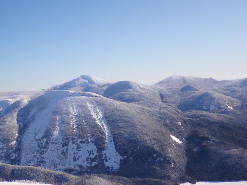 Mt Colden from Algonquin Summit.  Mt Marcy in the background, Skylight to the right in the background.