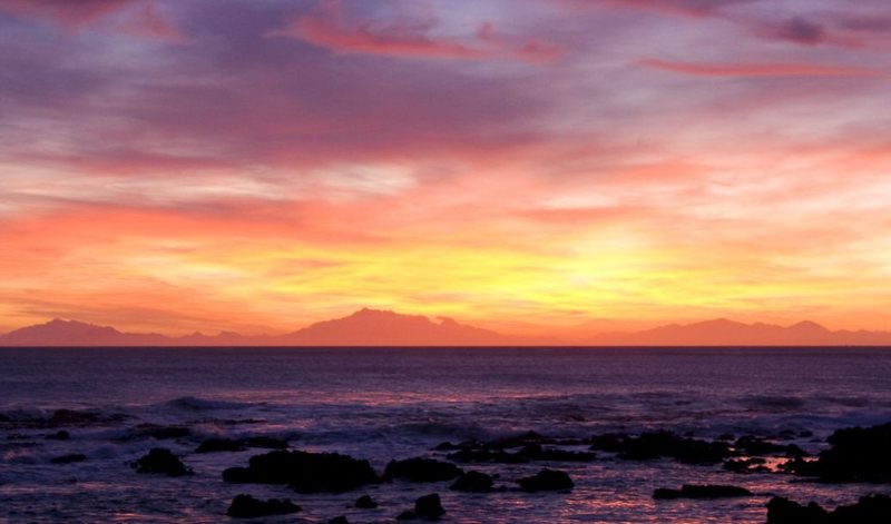 Sunset over Cook Strait, Jan 5, 2010