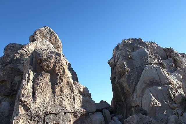 The northwest side of Sunlight Rock, Joshua Tree NP <br>
