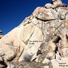 The Greedy Goat (5.10b), Joshua Tree NP<br>
