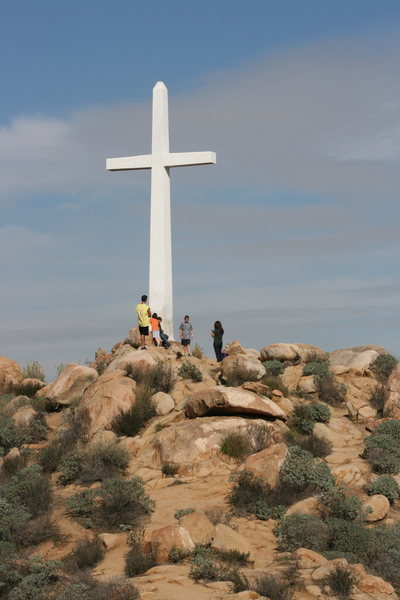 The Cross at the top of Mount Rubidoux on a beautiful January morning. 1-17-10