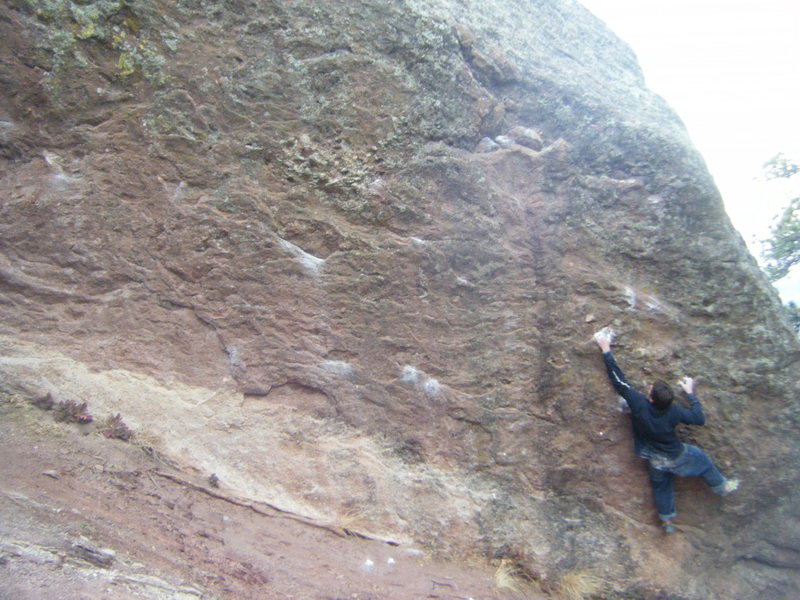 Misha on Sandpaper Ledge.