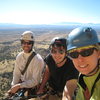 New Year's gift: beautiful bluebird day delivers Daryl, Alex, and me to the top of an as yet unnamed, unrated Ayers route on the Sheepshead.  What a great climbing team!  <br>
<br>
January 2, 2010