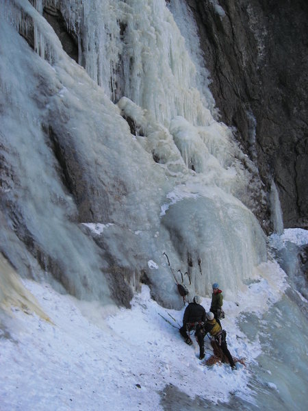 Three unknown climbers from the Bozeman area.  Guys, if this is you, send me a message and I'll get you the originals.  1/16/10