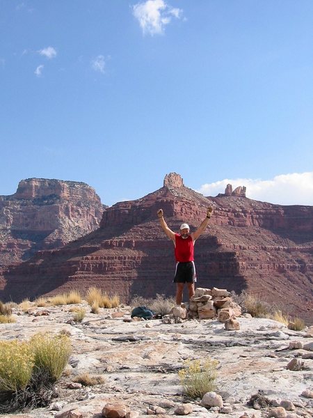 Bob on Howland's on our "rest day" after climbing Angels' Gate.<br>
11/01