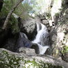 The falls in the Grotto, at Echo Cliffs, in wet conditions.