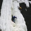 The 'Snake' ice in Tonti canyon, in about the fattest shape it has gotten in last decade.