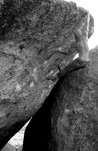 Bobby Treadwell latching the lip on 'Flyboy' v6+