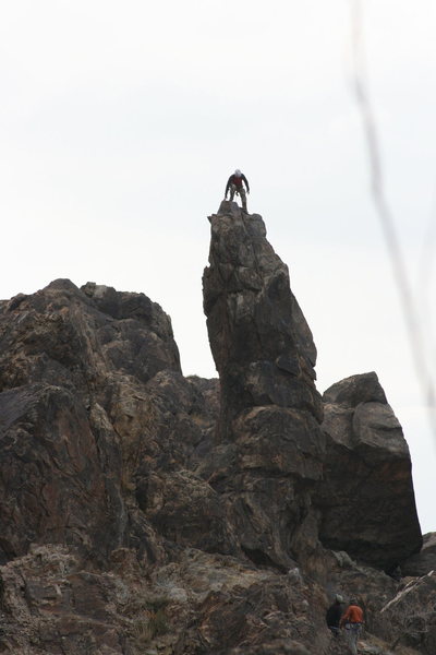 Chad on top of the Crooked Dick. I don't name them people.