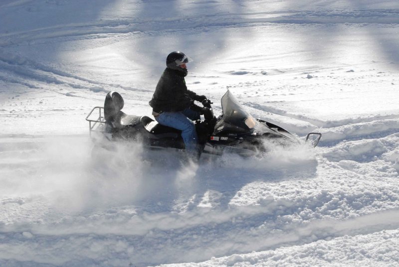 Spearfish Canyon is a great place to go snowmobiling as well as climbing!