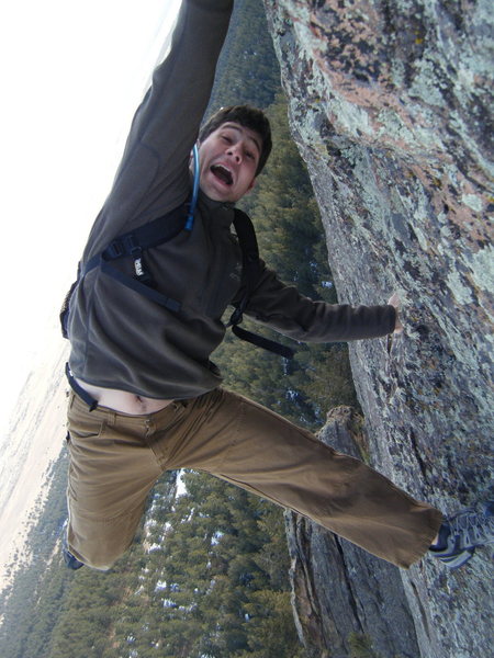 Said feeling the exposure on Seal Rock.