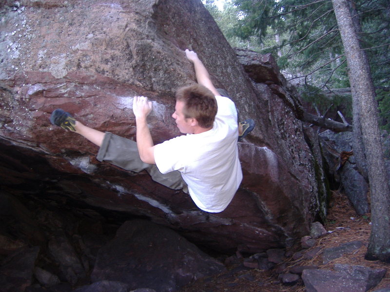 "A7" - first visit to the Satellite Boulders.