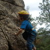 Aidan climbing at Big Bear California.  2007