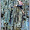 Mike Auldrige stretching it out near the top of the superb 'Dixon's Delight'.