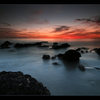 Sunset over the Santa Barbara Channel. Santa Cruz Island and several offshore platforms are visible on the left horizon.<br>
<br>
45 seconds with two stacked GNDs. 