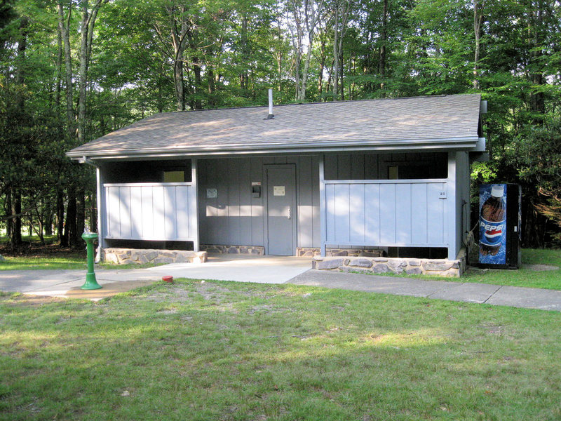 heated restrooms and a drink machine, Picnic Area