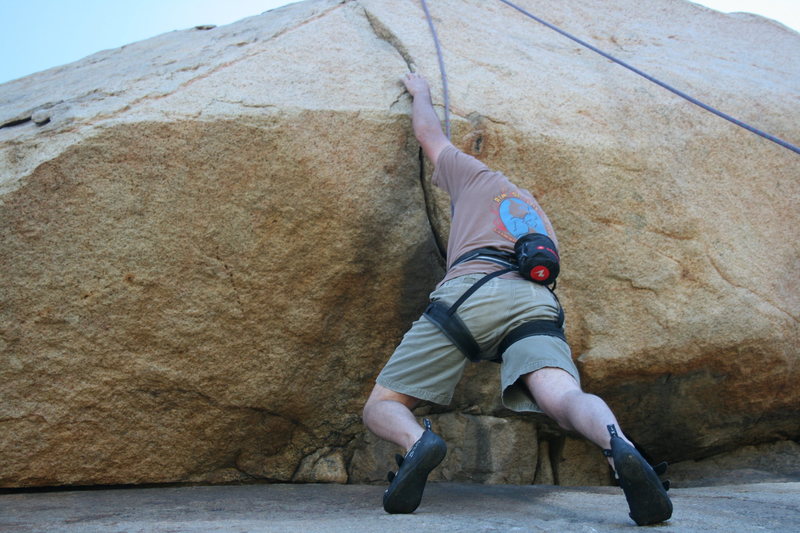 Nathan on the Haney Wall and Overhang. 2-28-10