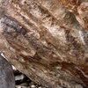 An overhanging boulder face in Rattlesnake Canyon.<br>
Photo by Blitzo.