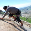 Alberto "Ram" Ramirez bouldering near the Beach Prob. 2-28-10