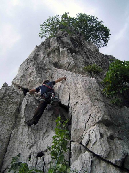 Sharks Fin - More info here: http://www.rockclimbingincambodia.com/