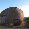 Photo/topo for The Iceberg (N Face), Joshua Tree NP