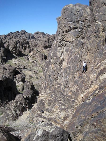 Me climbing Route 66