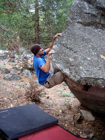 Joe on the Mars Boulder