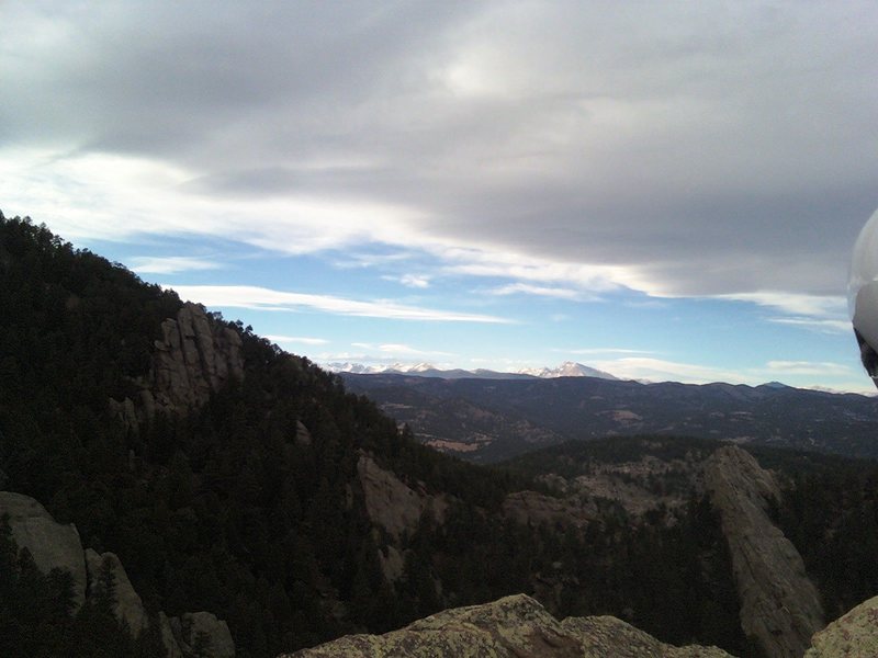 From the top of the 3rd, did the east face left. Amazingly devoid of climbers for such a popular area.  Sweet climbing!