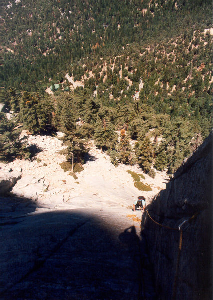 Looking down Pitch 2, Mark Goss coming up.