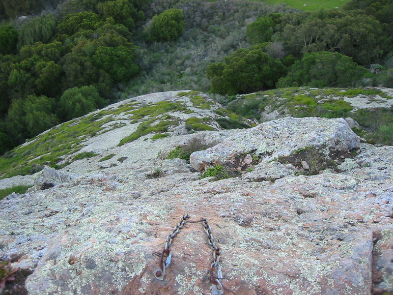 View from the anchor at the top of the climb. Photo by Floyd Hayes.