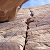 what is the name of this route? its up and left from the bolder in pine canyon.