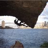 Not that good, but a killer position.<br>
<br>
Kate cranking "Clocks", 22, Balls Head, Sydney Harbour