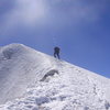 Less than 100 vertical feet from the summit!  January 2009