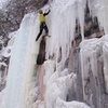 Out through the curtain on the 2nd crux.