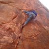 Tom Walmsley getting to the crux.