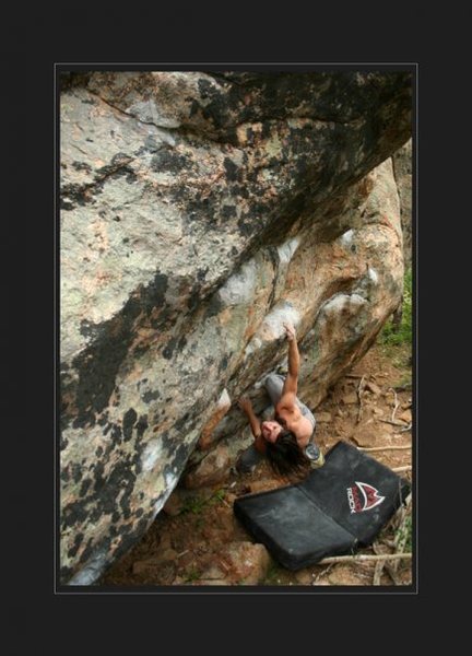 High Tide Sterilizer, still a project to go this year, JOIN ME??? its a V9/10 Proj, Bring chalk, its 13+ moves on a 25ft overhanging boulder. :)