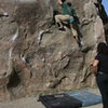 Albert on boulder 1.  4-3-10