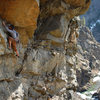 Jeff after the crux.