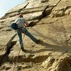 Joey Vulpis rappelling the main wall circa 2008 or 2009.