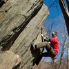 Trying some stuff on the Billy Goat Boulder (or whatever it's name is?)