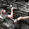 Travis Melin  bouldering in the Listening Rock Area, GHSP