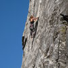 My first multipitch lead in California.  Haystack.  (Lover's Leap, Tahoe area)