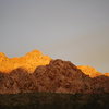 sunrise over camp on climbing day