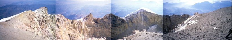 Pano of the crater from the summit.