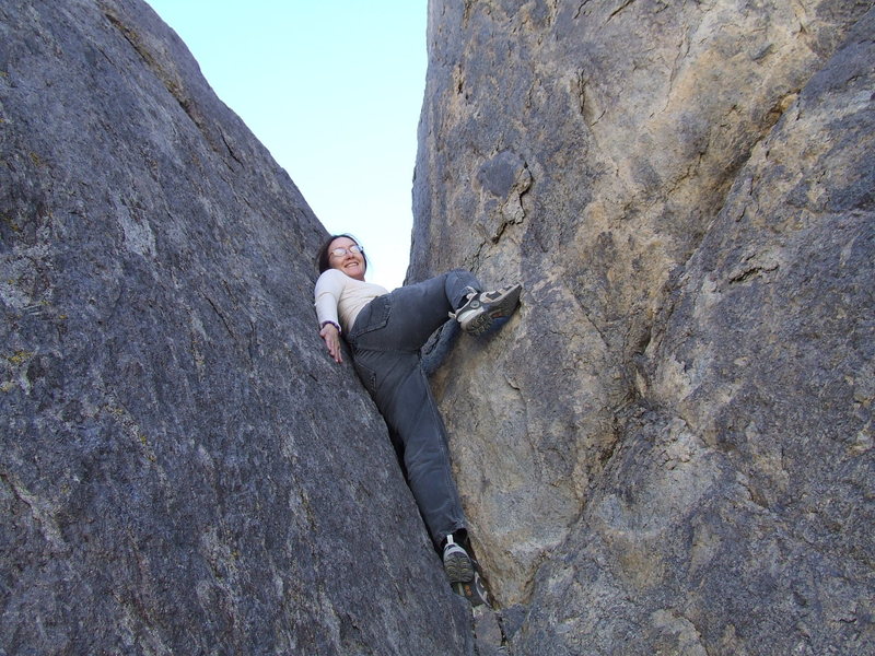 Bouldering on the Grandstand, Racetrack Valley