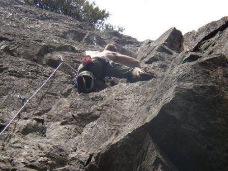 Unknown climber on "Cheese and Crackers" 