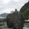 Happened upon this boulder while on a day hike in the valley below Gimmelwald.  Not a particularly challenging climb but it felt necessary.